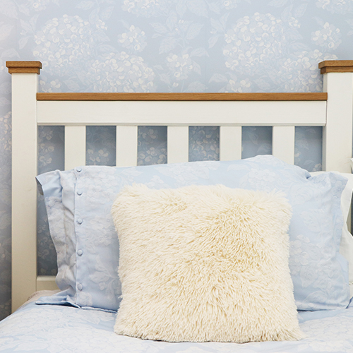 Bed in our Blue Room